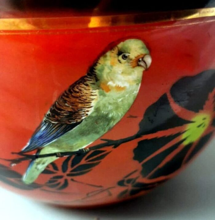 english colored and painted earthenware cachepot from gibson sons 1912 6