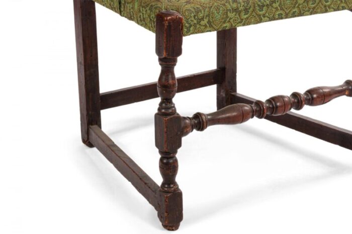 english provincial georgian walnut and elm ladder back armchair 3936