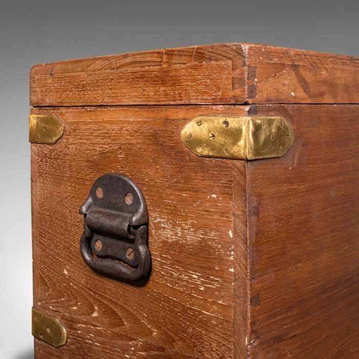 english workmans tool chest in teak brass 9