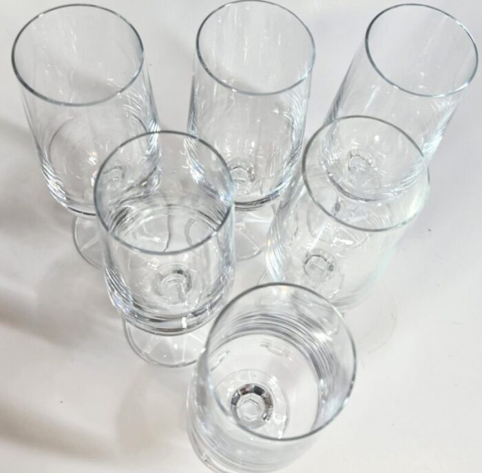 faceted champagne flutes set of six 6569