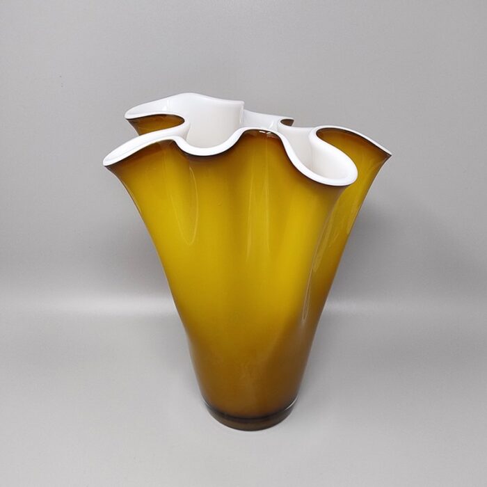 fazzoletto vase in murano glass by ca dei vetrai italy 1960s 3