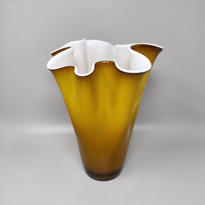 fazzoletto vase in murano glass by ca dei vetrai italy 1960s 4