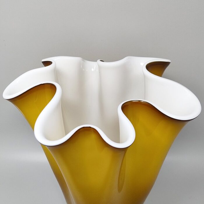 fazzoletto vase in murano glass by ca dei vetrai italy 1960s 5