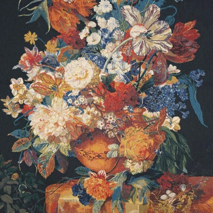 flower painting tapestry 1900s 2