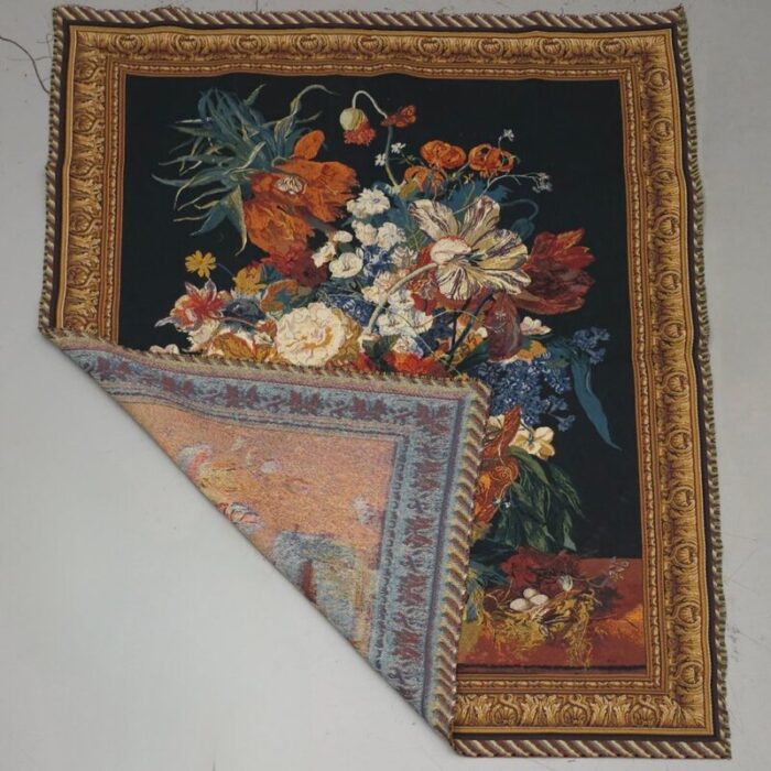 flower painting tapestry 1900s 8