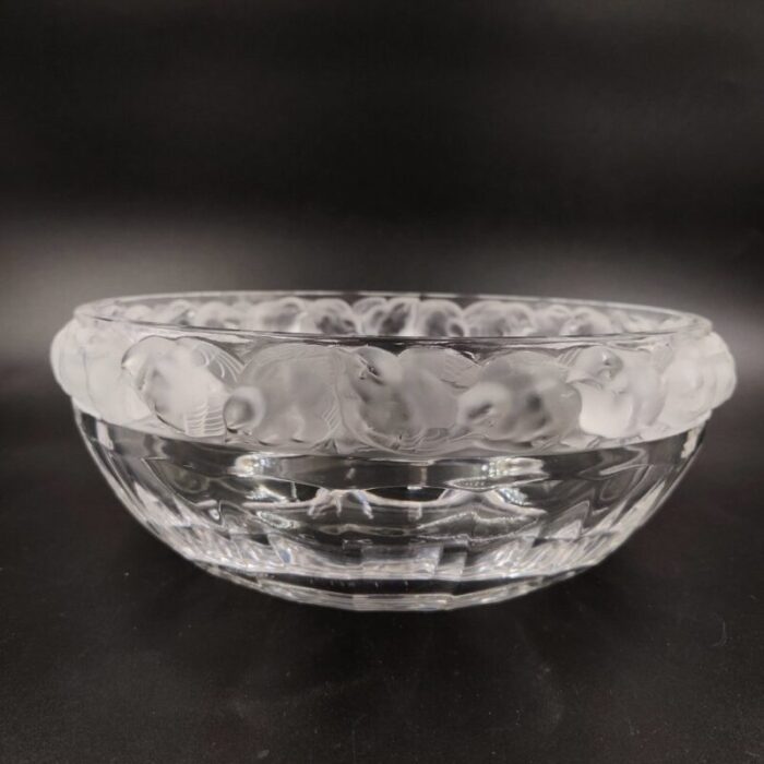 french art deco glass bowl by rene lalique 1930s 1