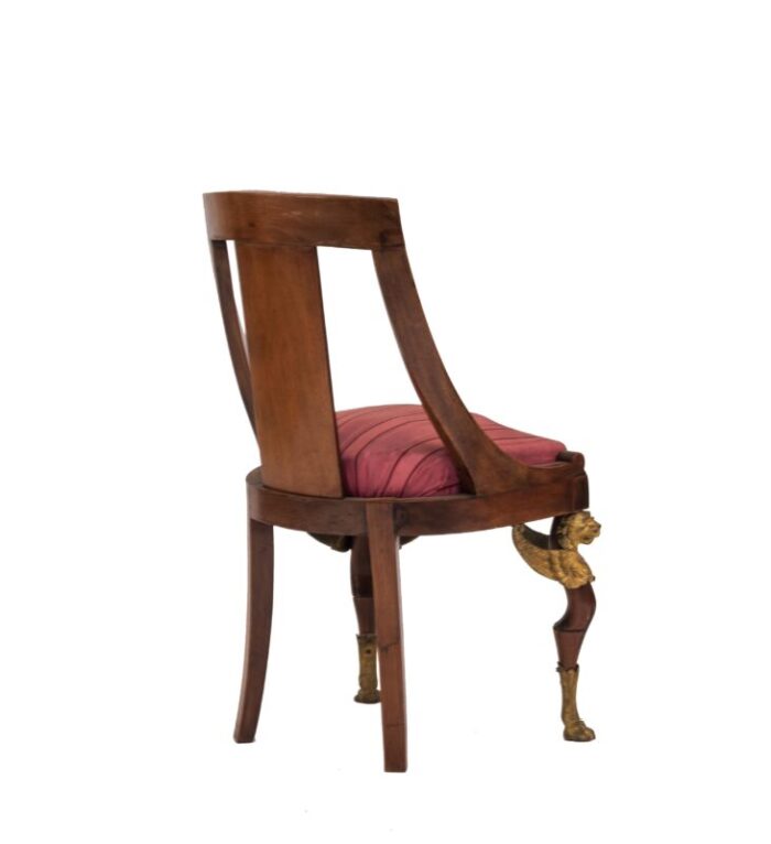 french empire mahogany side chair 7792