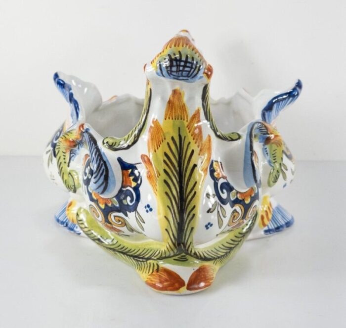 french faience centerpiece bowl by henri delcourt 3