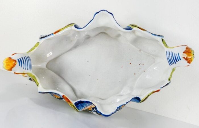 french faience centerpiece bowl by henri delcourt 6