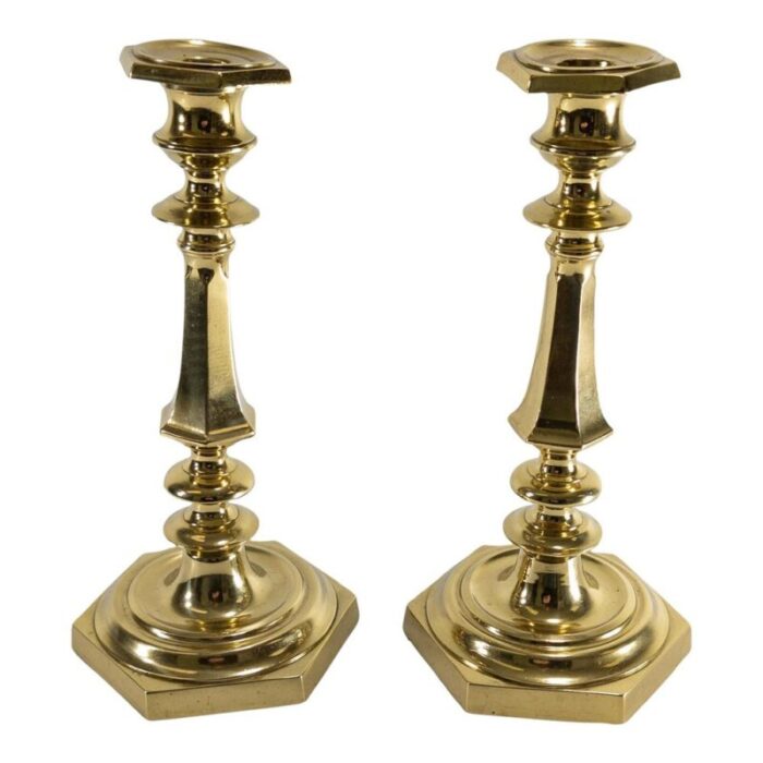 french louis xov style bronze candlesticks 1