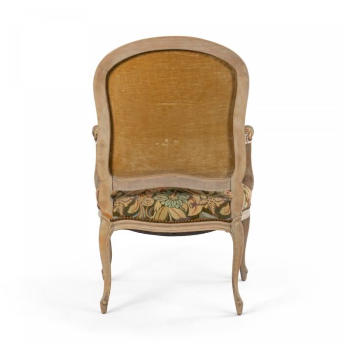 french louis xv bleached armchairs a pair 0146