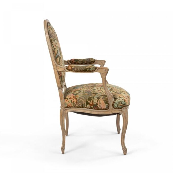 french louis xv bleached armchairs a pair 1358