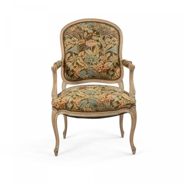 french louis xv bleached armchairs a pair 2575