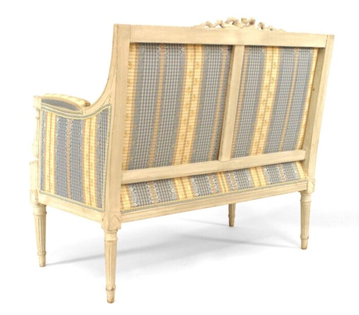 french louis xvi striped loveseats a pair 9193