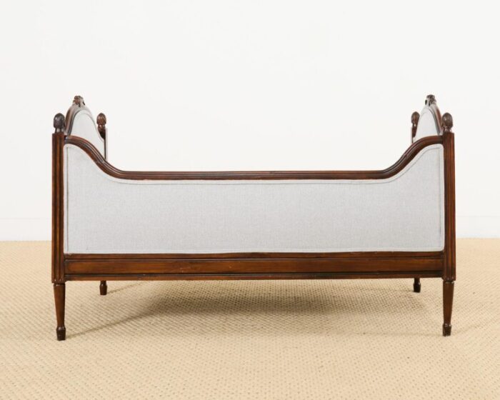 french louis xvi style mahogany bench or diminutive settee 6571