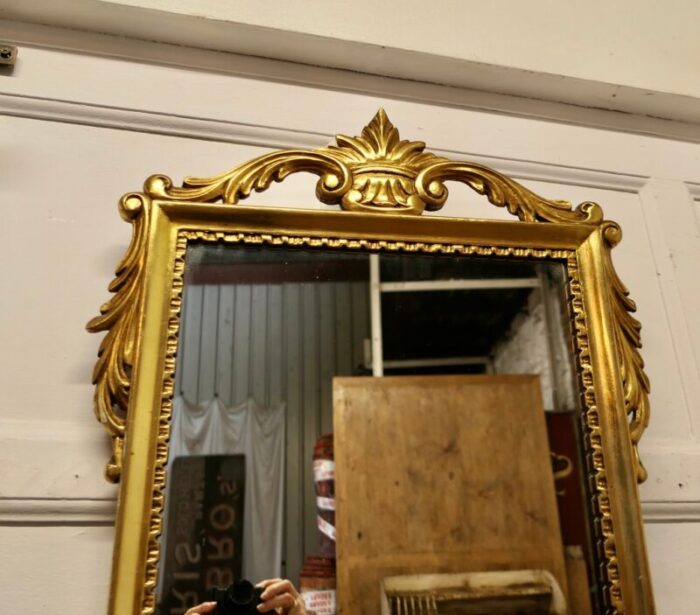 french napoleon iii style gilt wall mirror 1940s 2