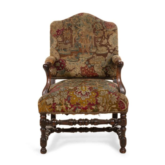 french provincial walnut arm chair 5970