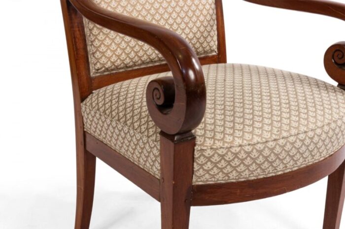 french restoration mahogany armchairs a pair 6290