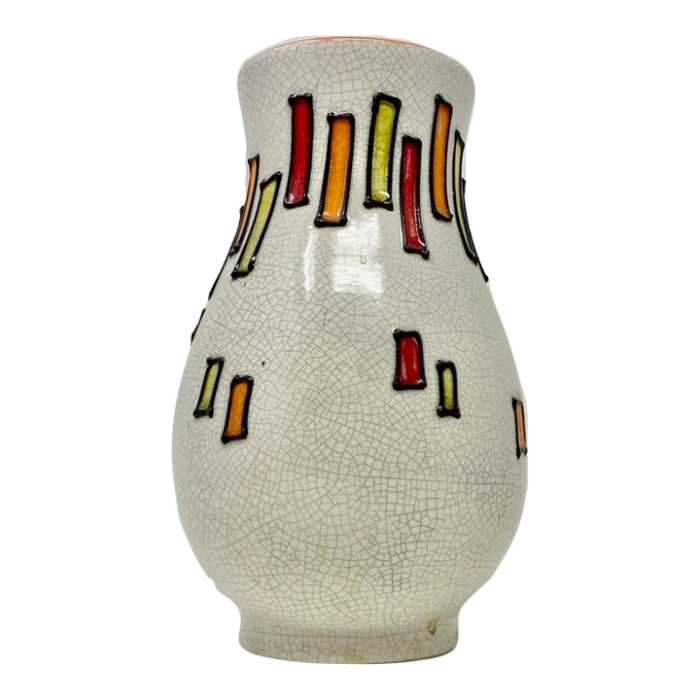 geometric spiral vase by alvino bagni for rosenthal netter italy circa 1950s 3233