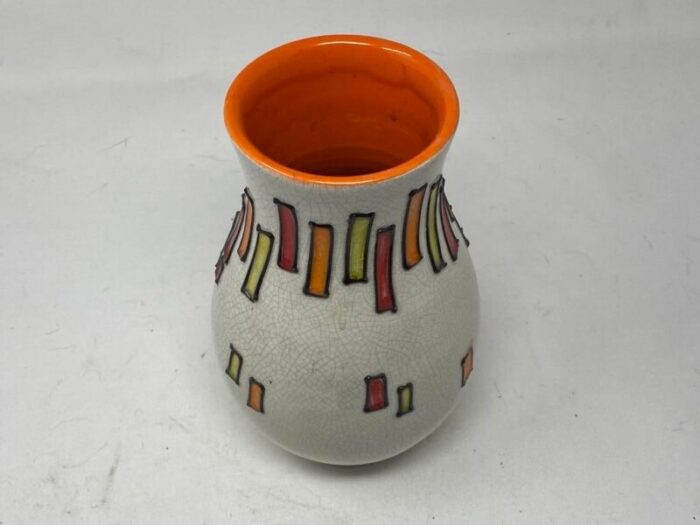 geometric spiral vase by alvino bagni for rosenthal netter italy circa 1950s 5890