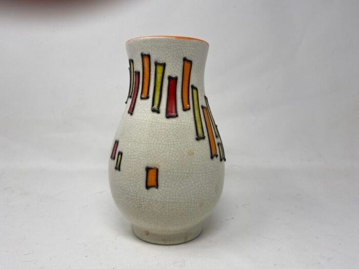 geometric spiral vase by alvino bagni for rosenthal netter italy circa 1950s 6949