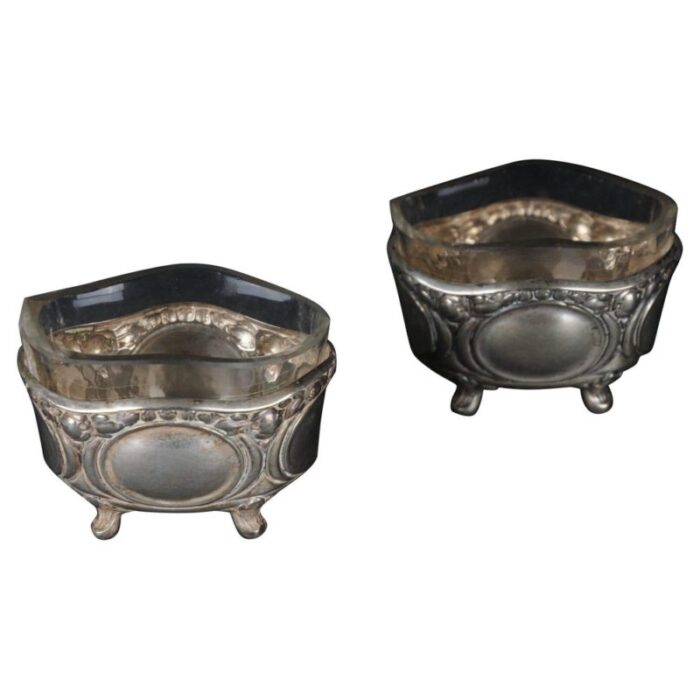 german caviar bowls in silver set of 2 1