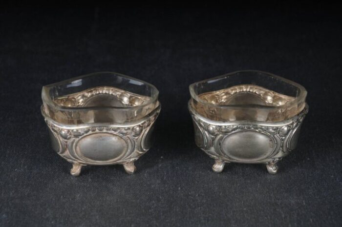 german caviar bowls in silver set of 2 2