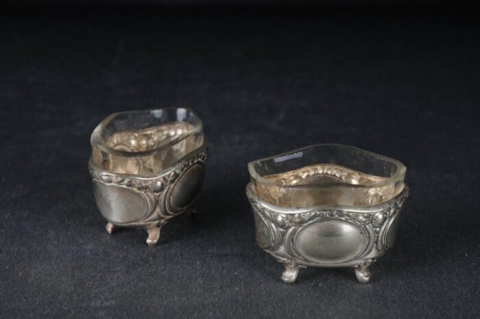 german caviar bowls in silver set of 2 3