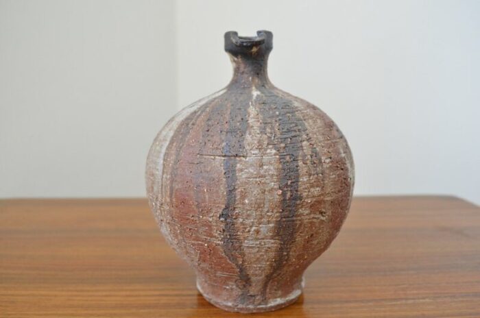 german ceramic vase by gerhard liebenthron 1975 4