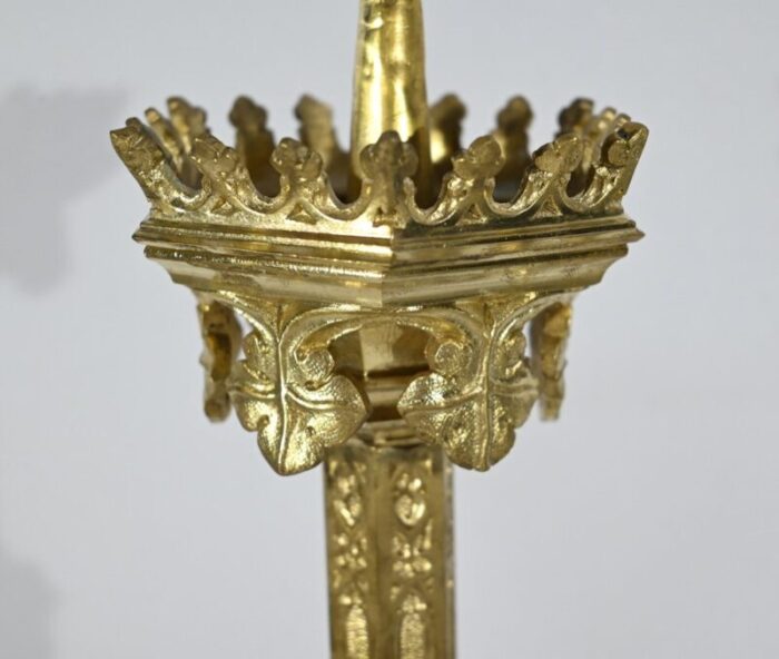 gilt bronze candleholder late 19th century 8