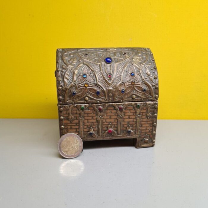 gothic box attributed to alfred louis achille daguet 1900s 2