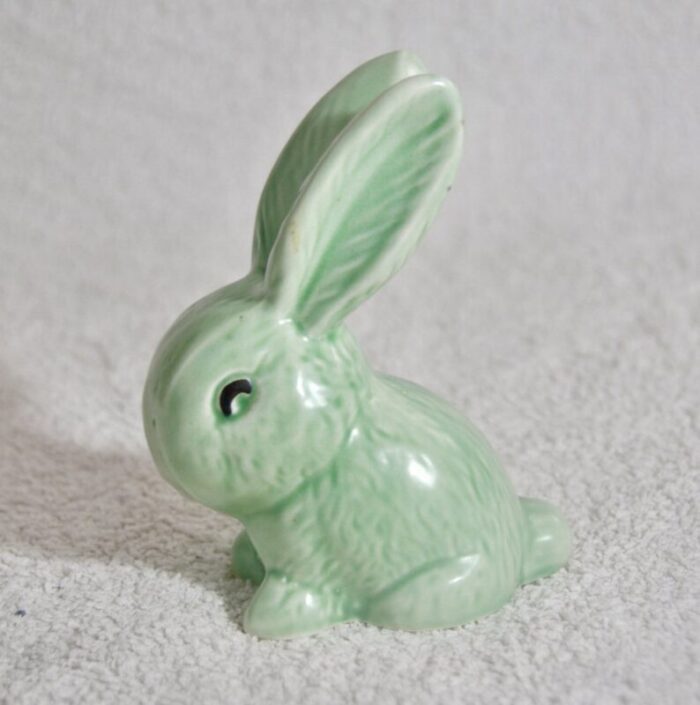 green rabbit from sylvac 1960s 2