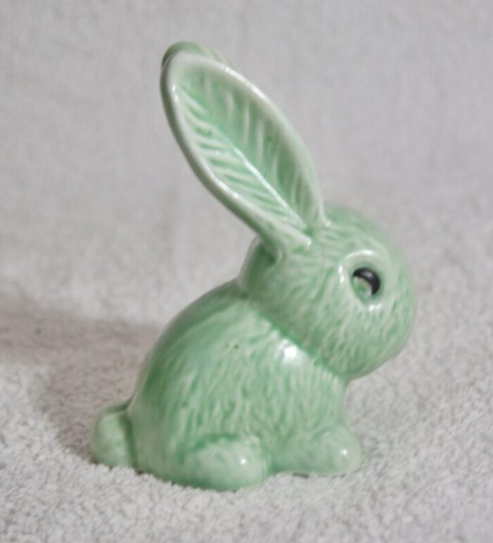 green rabbit from sylvac 1960s 3