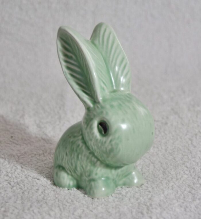 green rabbit from sylvac 1960s 4