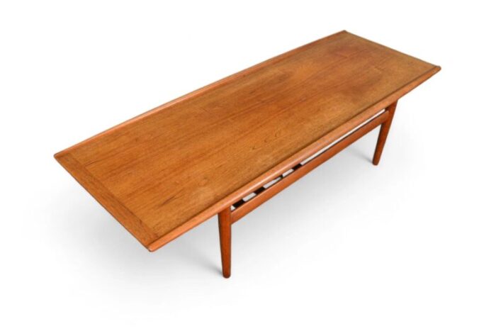 grete jalk teak surfboard coffee table 7706