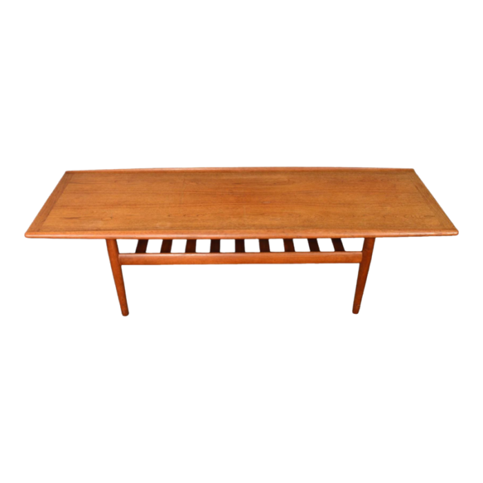 grete jalk teak surfboard coffee table 8139