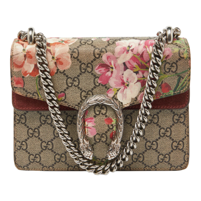 gucci multicolor gg supreme canvas and suede mini blooms dionysus shoulder bag 5834