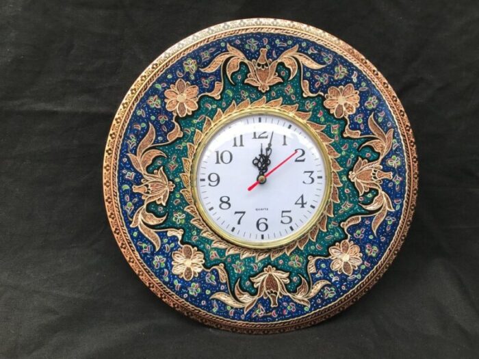 hand made inlaid wall clock 1