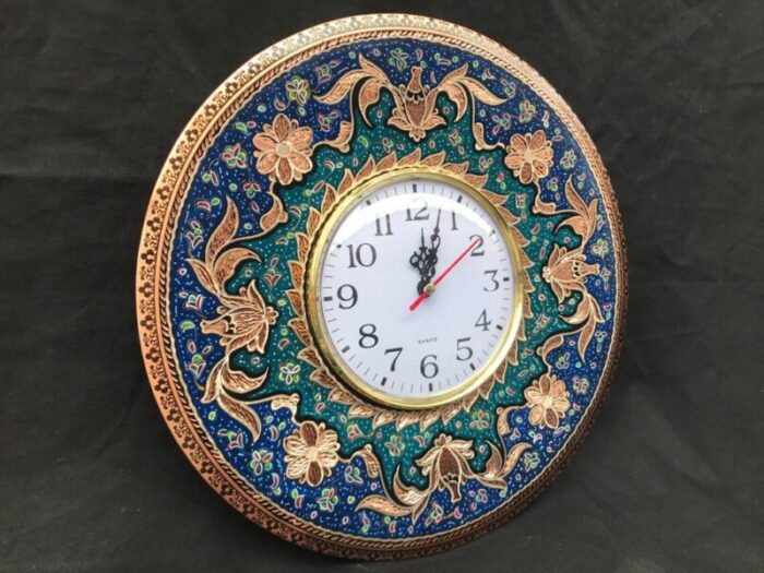 hand made inlaid wall clock 3