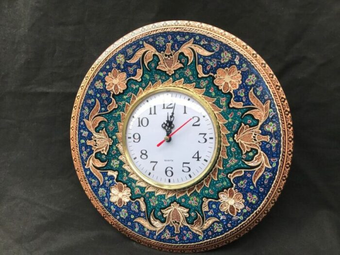 hand made inlaid wall clock 5