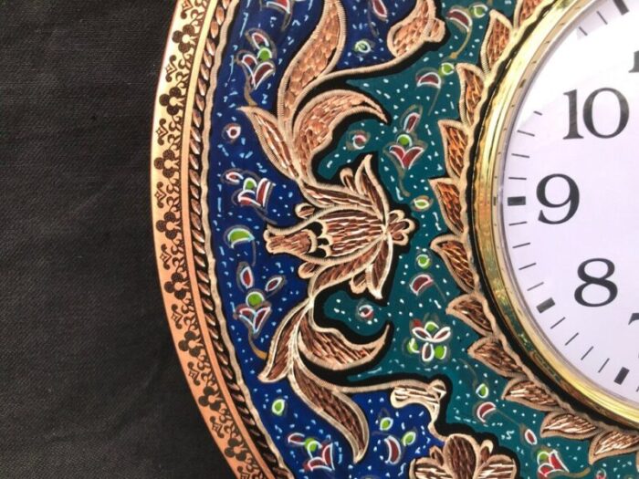 hand made inlaid wall clock 6