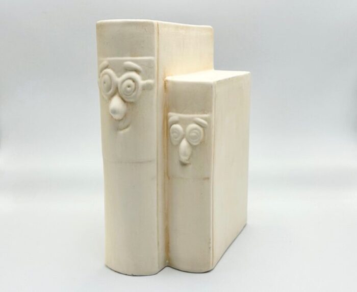 happy book bookend from gilde handwerk 1970s 1