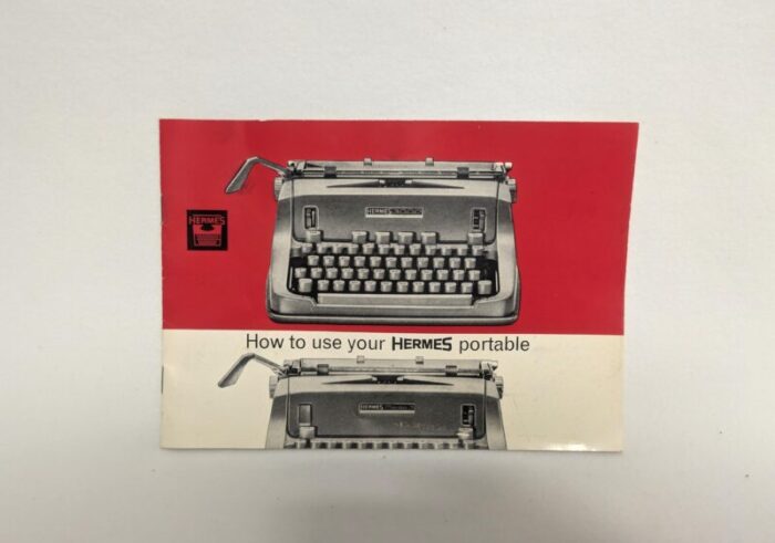 hermes 3000 portable typewriter 6604