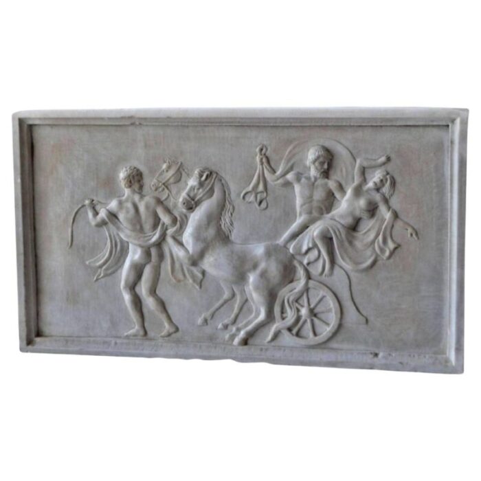 high relief in white carrara marble 20th century 1