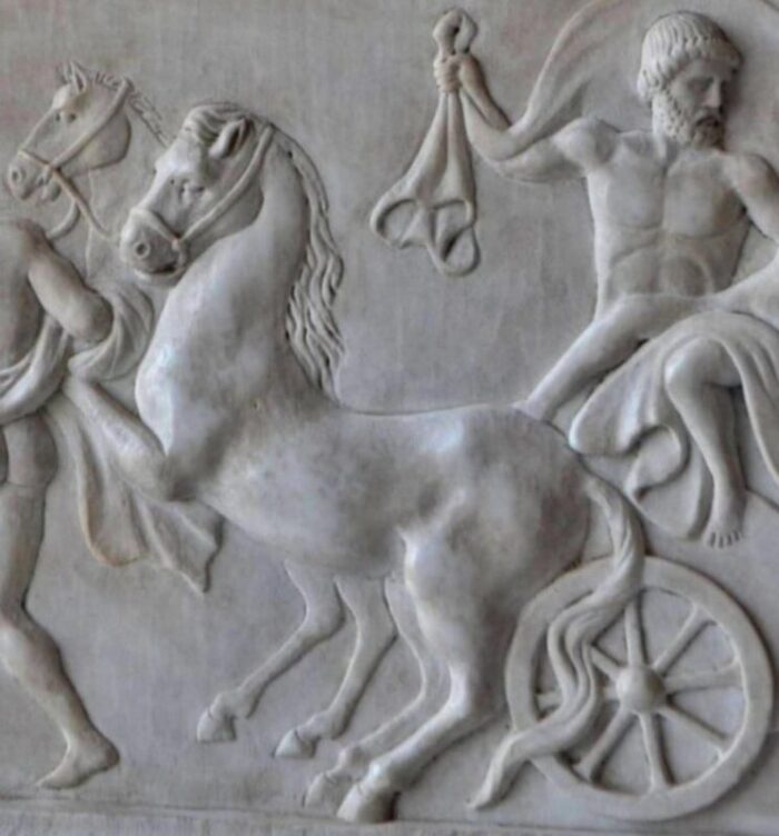 high relief in white carrara marble 20th century 5