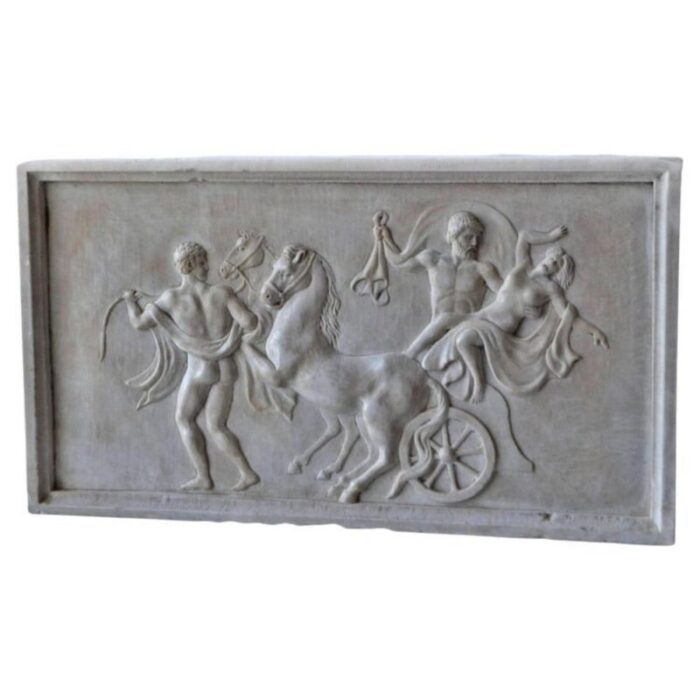 high relief in white carrara marble 20th century 6