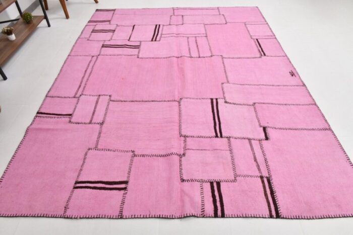 hot pink hemp area rug 1960 3