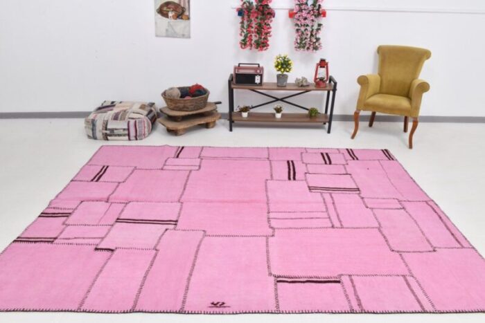 hot pink hemp area rug 1960 5