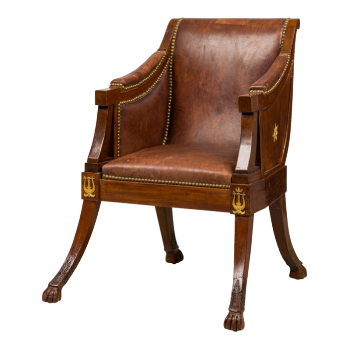 important french consulat mahogany and bronze mounted armchair 7853