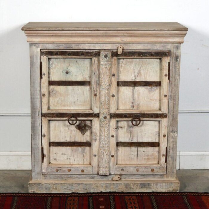 indian cabinet constructed from antique teakwood doors 9294